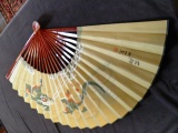 Chinese fan on display during the exhibition
