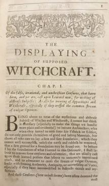 displaying of witchcraft